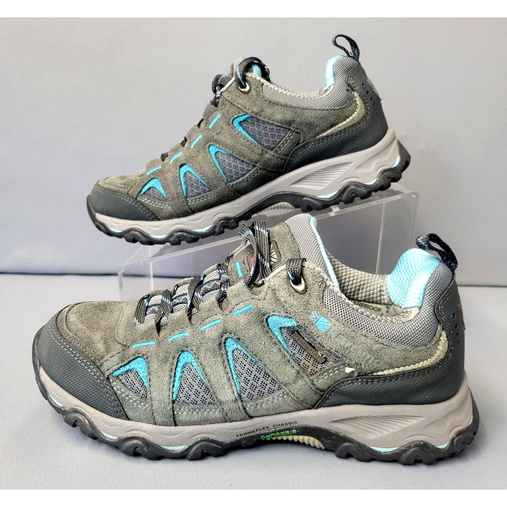 Karrimor Mount Low Shaft Outdoors Hiking‎ Sneakers Shoes Womens 7 Gray Lace-Up